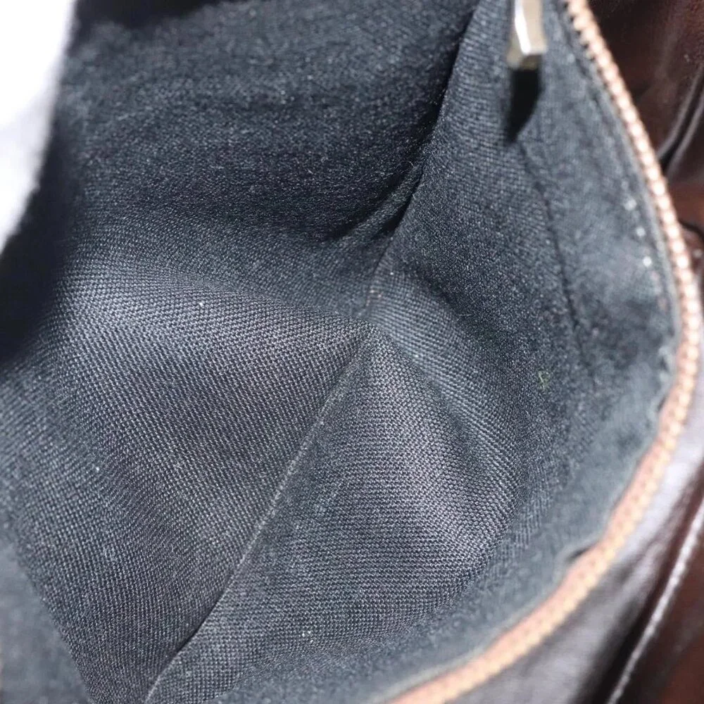 FENDI Zucchino Canvas Shoulder Bag Enamel Beige Gold Auth ep8215 - Picture 14 of 16